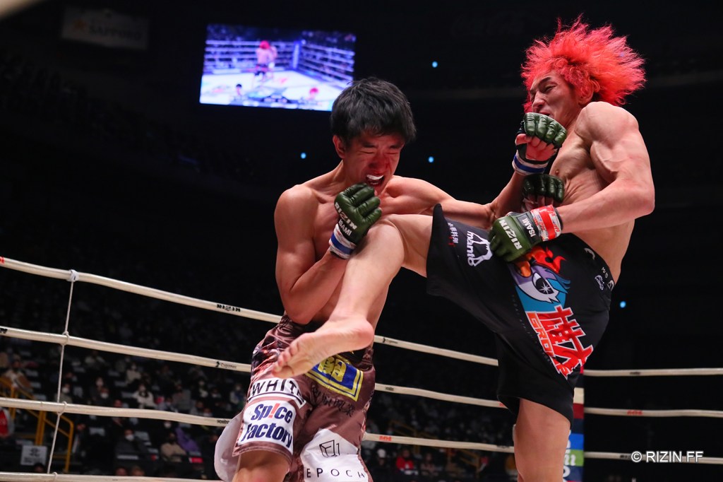 Ulka Sasaki earned a decision win in his return to action (© RIZIN FF)
