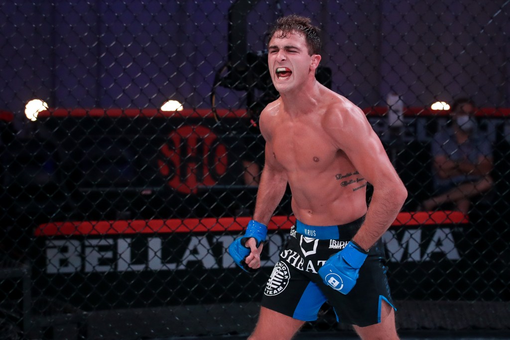 Danny Sabatello shouting after a fight concluded.