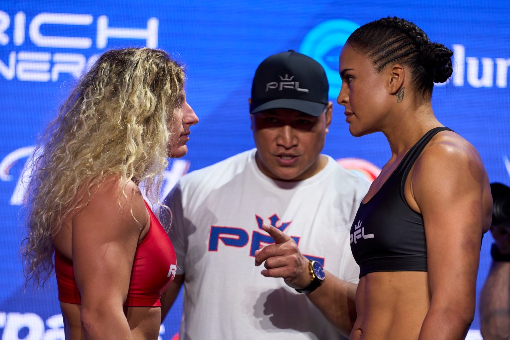 Kayla Harrison and Genah Fabian face off.