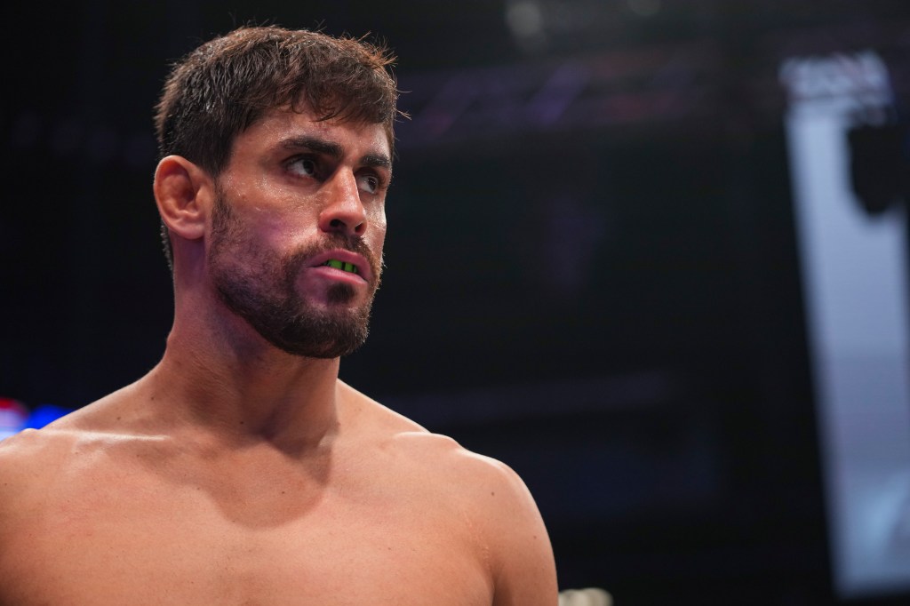 Antonio Carlos Junior stands inside the PFL cage.